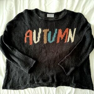 Wooden Ships AUTUMN cropped sweater NWOT S/M